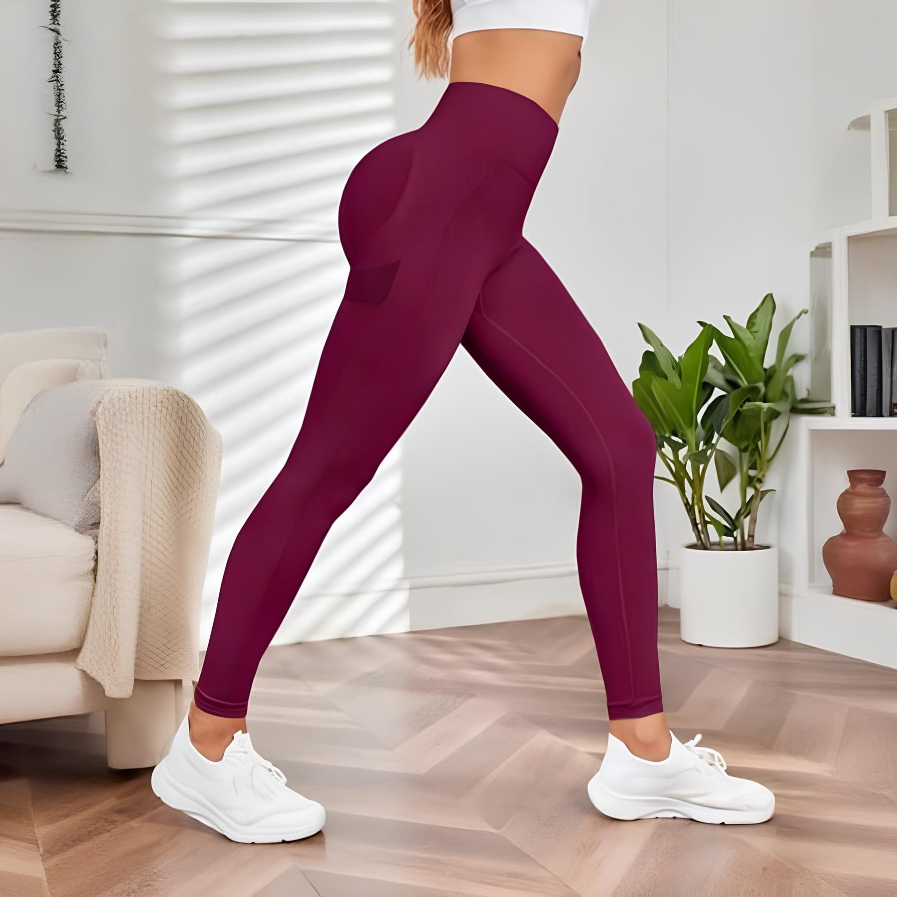 Calça Legging Sem Costura de Alta Elasticidade Summer