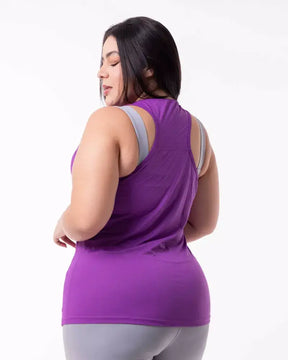 Regatinha plus size dry-fit